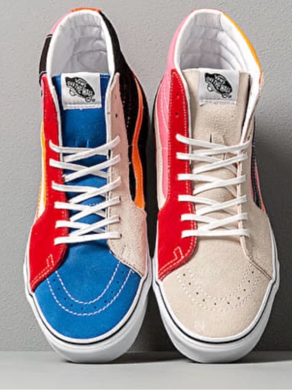 Vans Women’s Multicolor Suede Sk8-Hi Inspired Sneakers